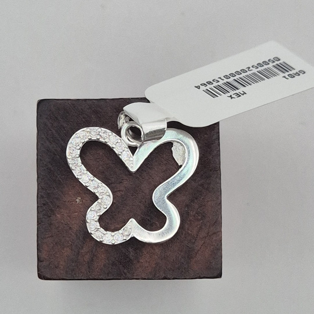 DIJE MARIPOSA C/CIRCONIAS PLATA .925 2.3 GR (NUEVO)