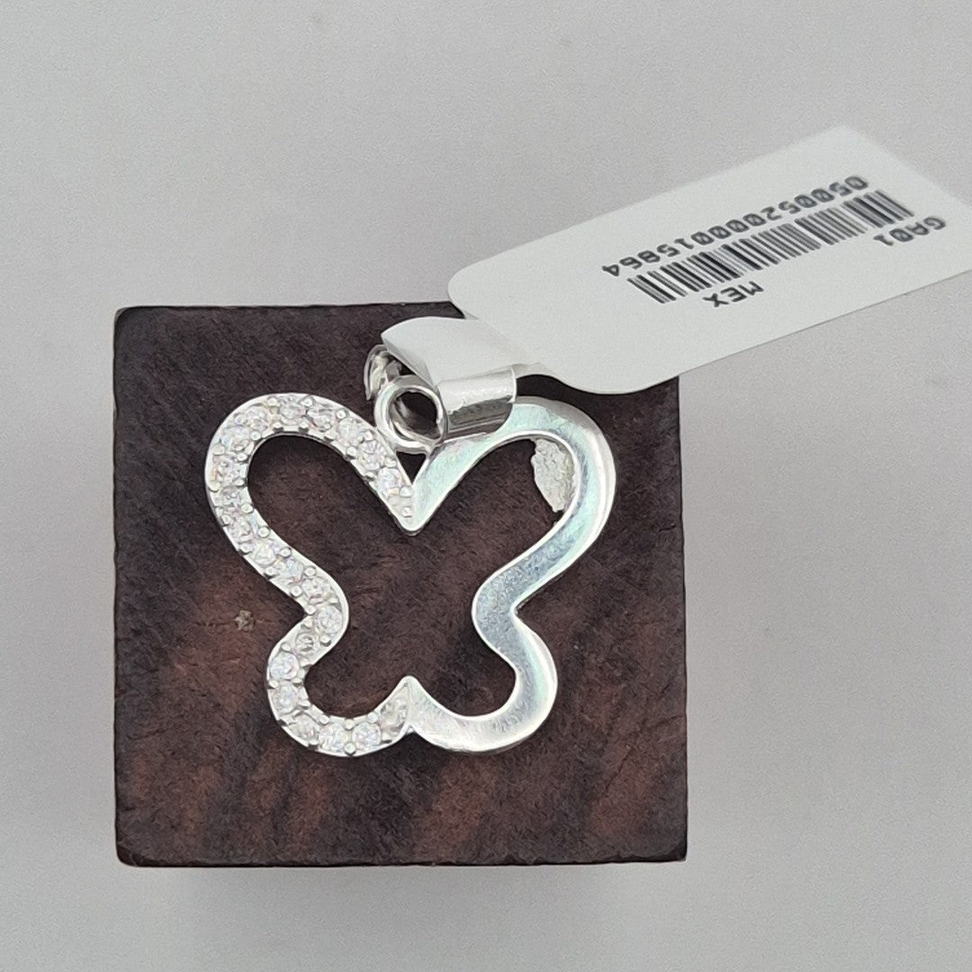 DIJE MARIPOSA C/CIRCONIAS PLATA .925 2.3 GR (NUEVO)