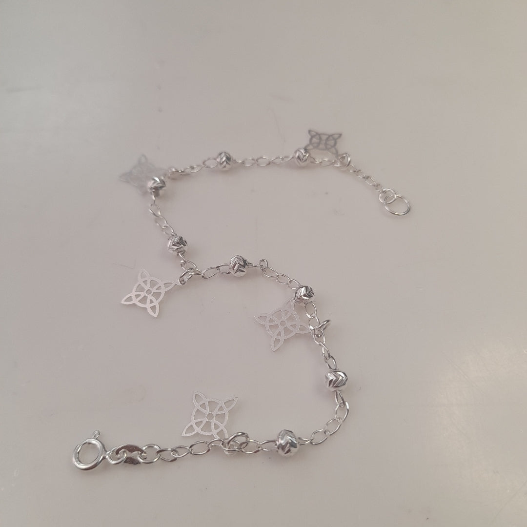 PULSERA TEJIDO ESPECIAL PLATA .925 18 CM 3.1 GR (NUEVO)