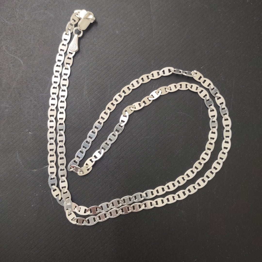 CADENA TEJIDO GUCHI PLATA .925 55 CM 8.6 GR (NUEVO)