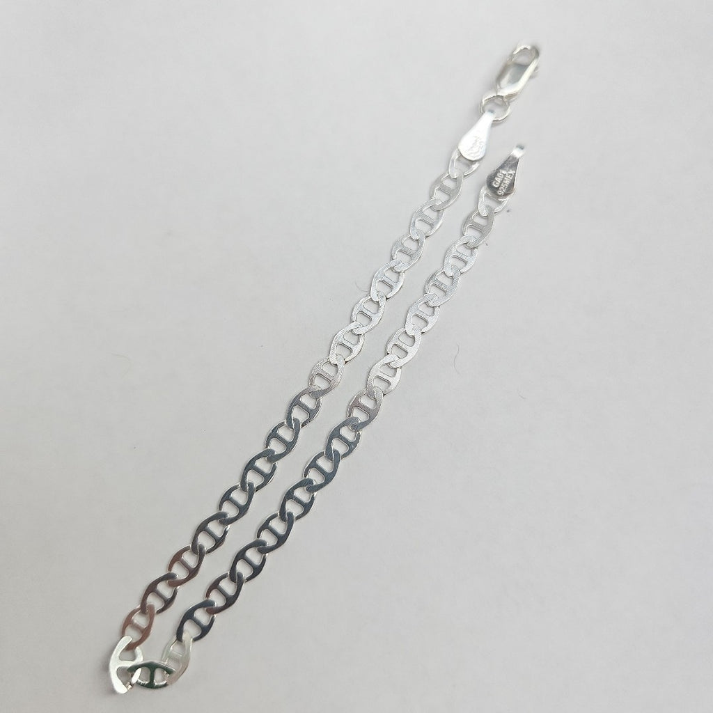 PULSERA TEJIDO GUCHI PLATA .925 18 CM 2.7 GR (NUEVO)