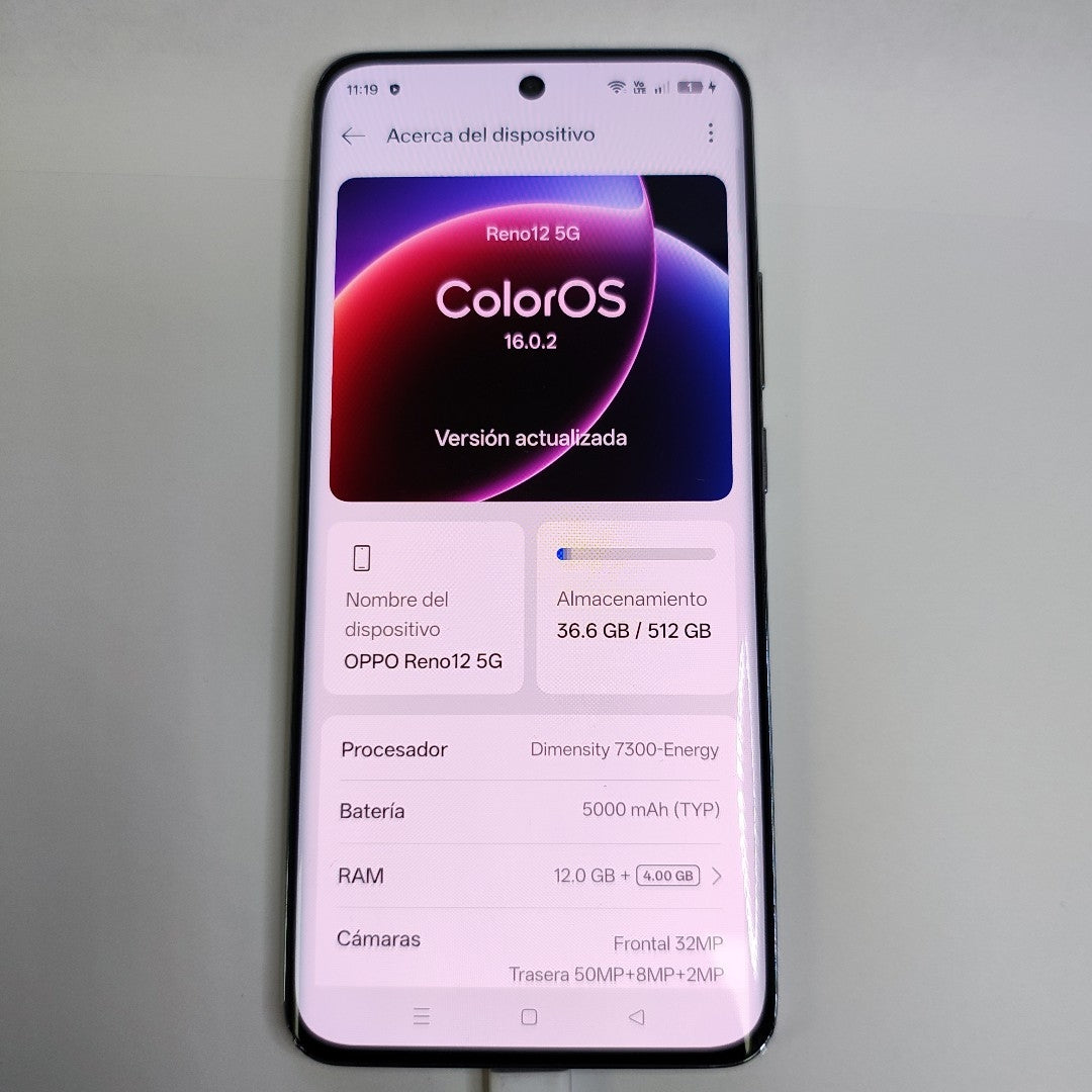 CELULAR OPPO RENO12 5G CPH2625 (2024) 512 GB 12 GB RAM