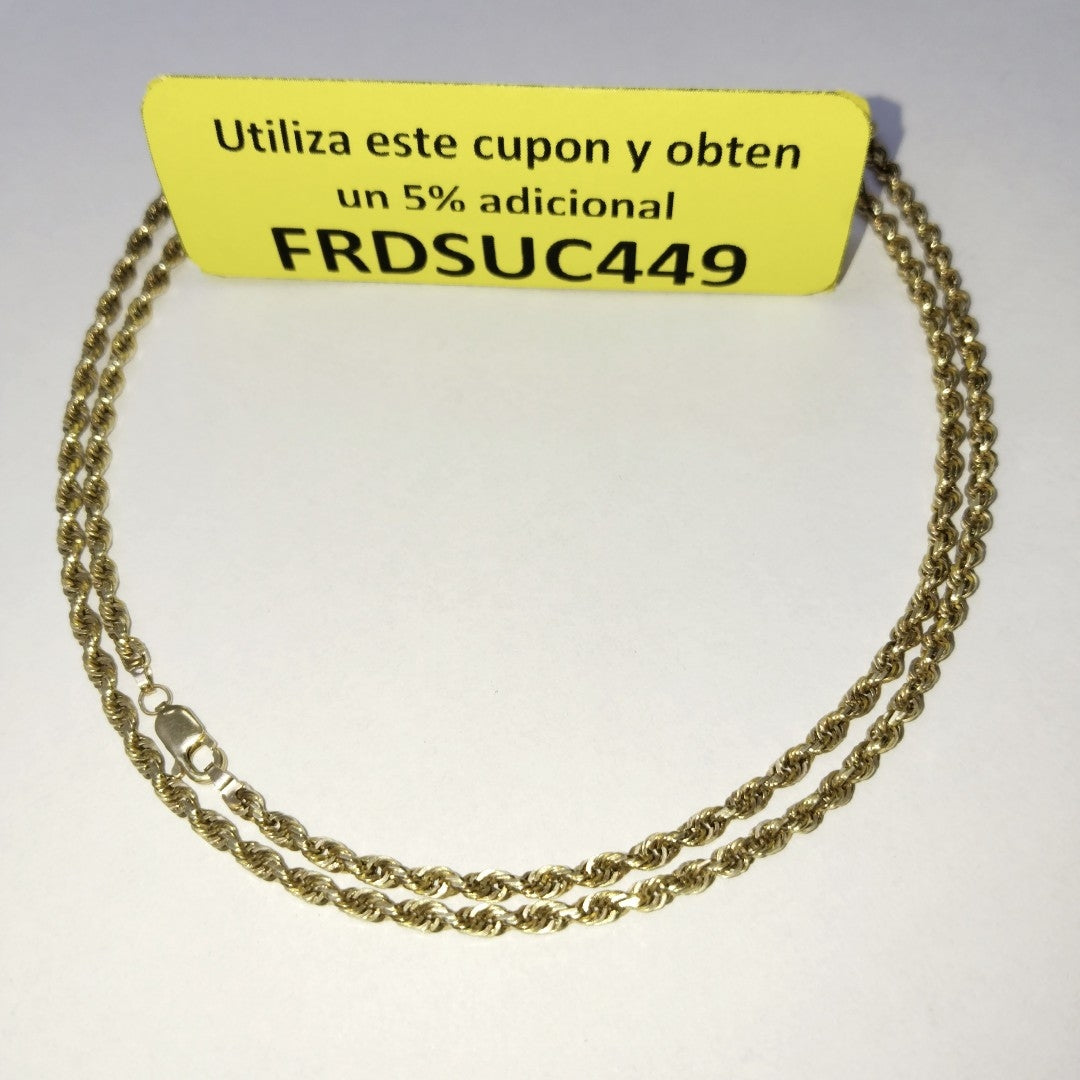 CADENA ORO 10 K 9.9 GRMS (SEMINUEVO)