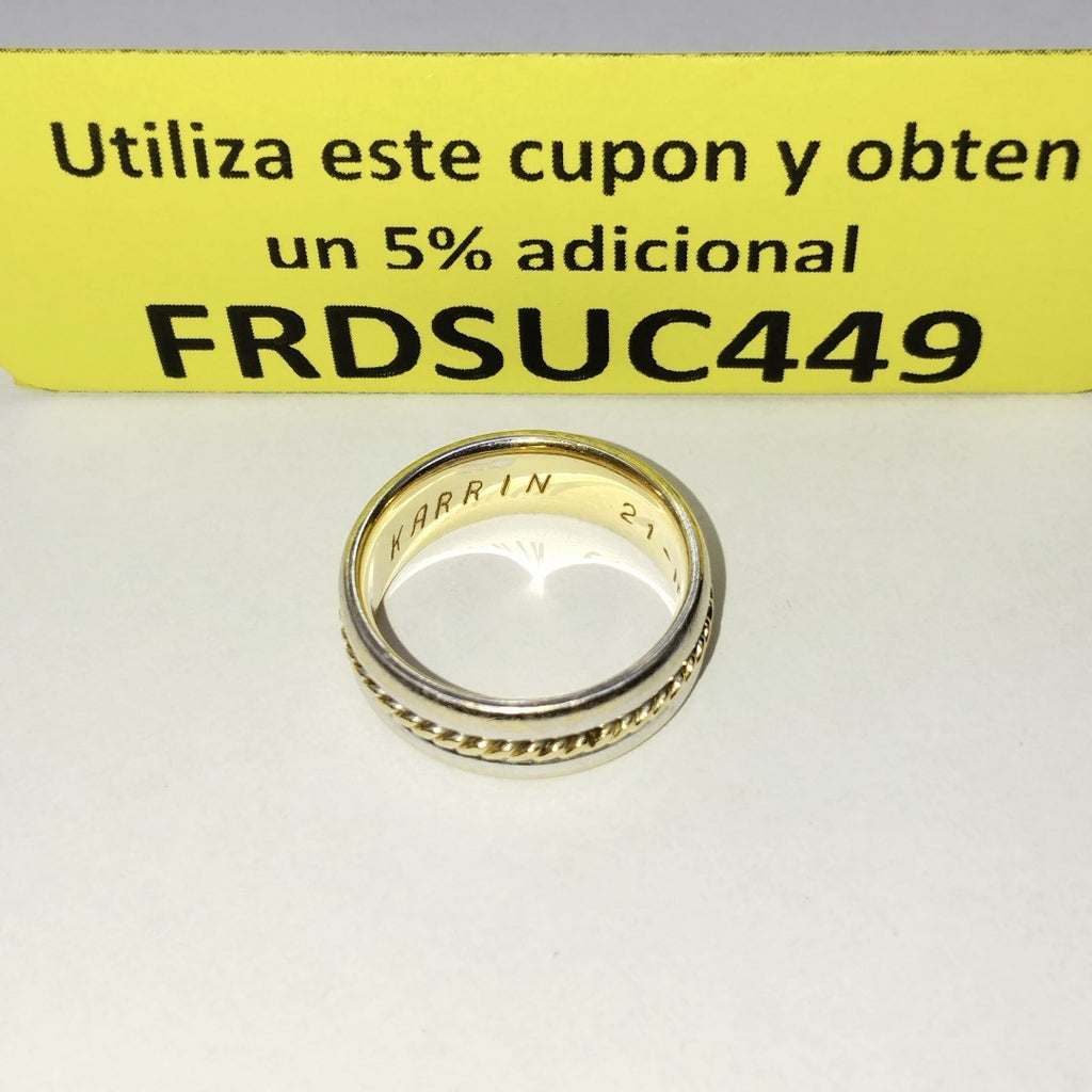ARGOLLA ORO 14 K 9.5 GRMS (SEMINUEVO)