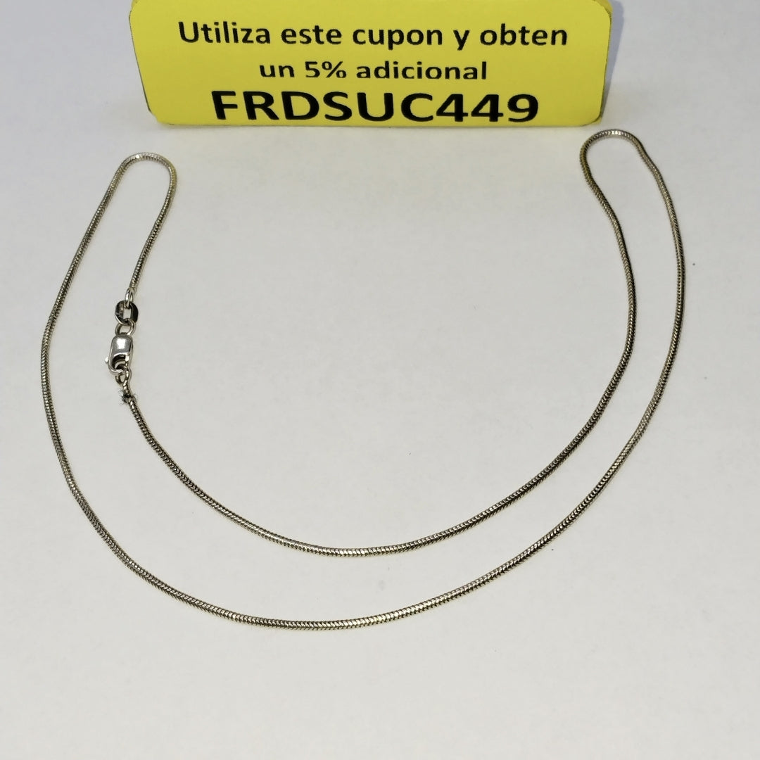 GARGANTILLA ORO, ORO BLANCO 14 K 4 GRMS (SEMINUEVO)