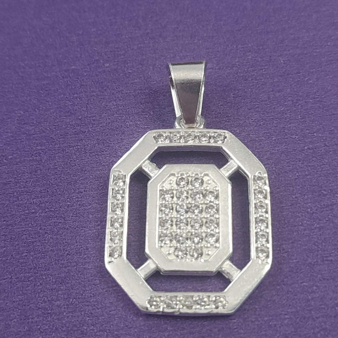 DIJE C/CIRCONIAS PLATA .925 3.4 GR (NUEVO)