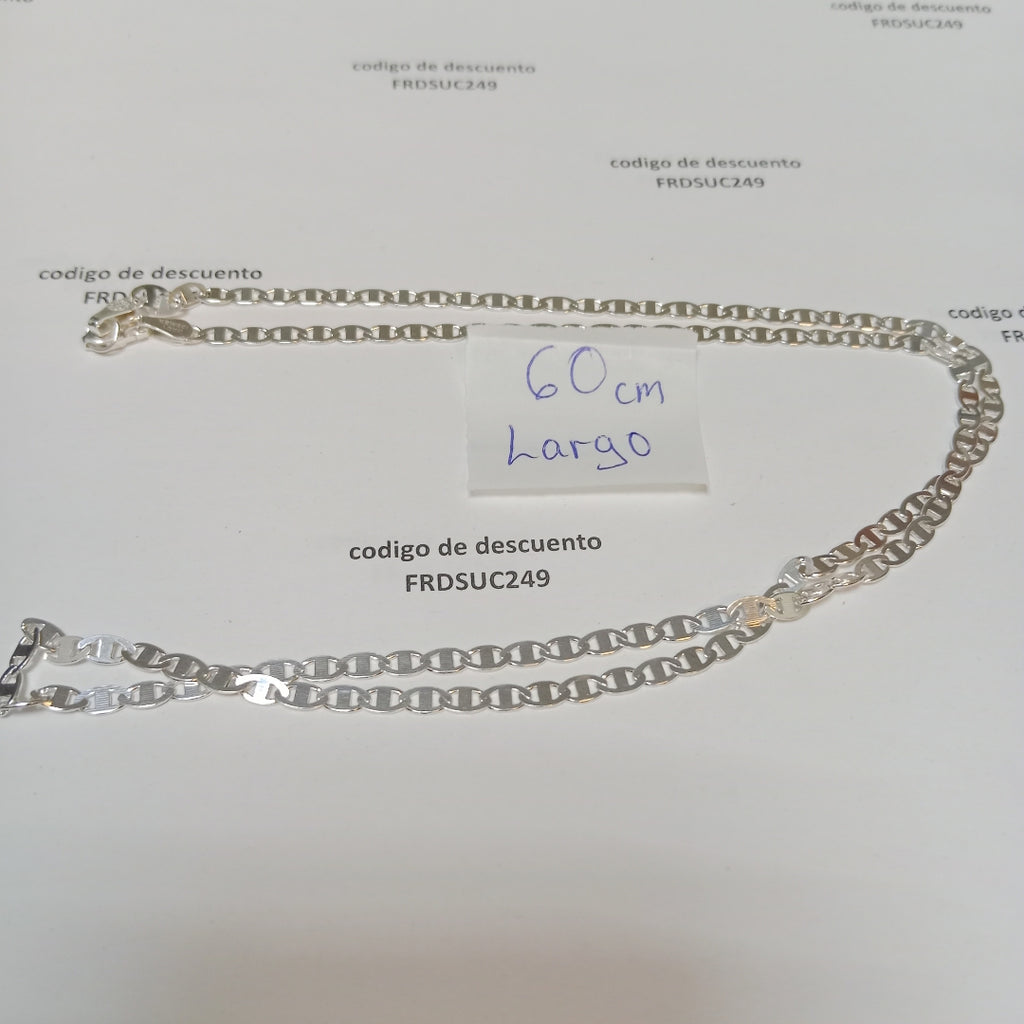 CADENA TEJIDO GUCHI PLATA .925 60 CM 9.1 GR (NUEVO)