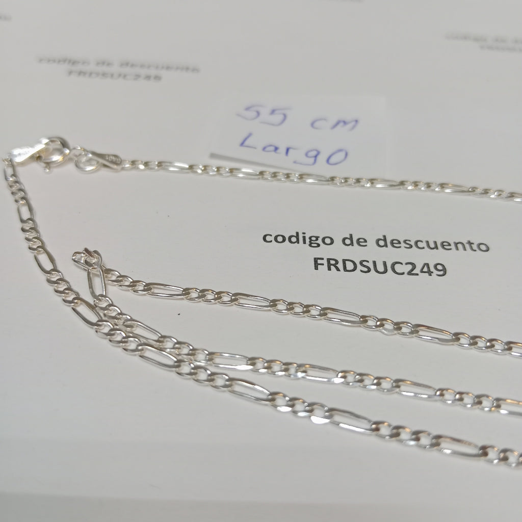 CADENA TEJIDO 3X1 PLATA .925 55 CM 4.3 GR (NUEVO)