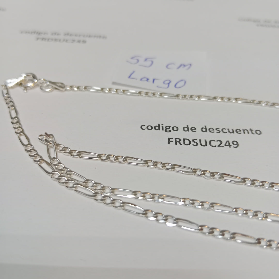 CADENA TEJIDO 3X1 PLATA .925 55 CM 4.3 GR (NUEVO)