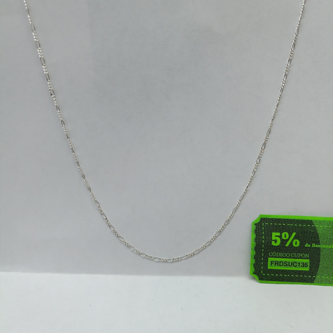 CADENA TEJIDO 3X1 PLATA .925 50 CM 2.2 GR (NUEVO)