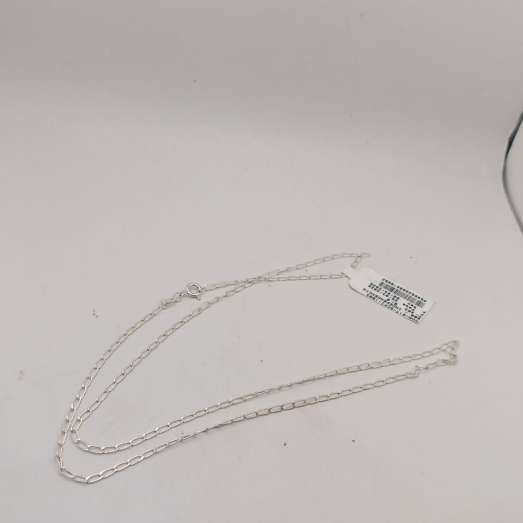 CADENA TEJIDO ESLABONES PLATA .925 60 CM 3.1 GR (NUEVO)