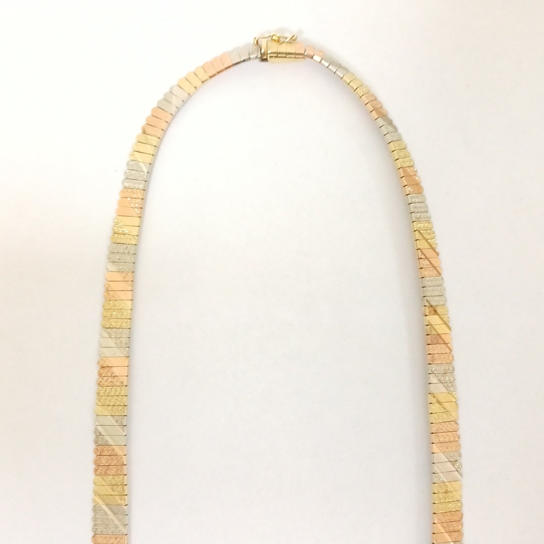 GARGANTILLA ORO,ORO COMBINADO 14 K 24,60 GRMS (SEMINUEVO)