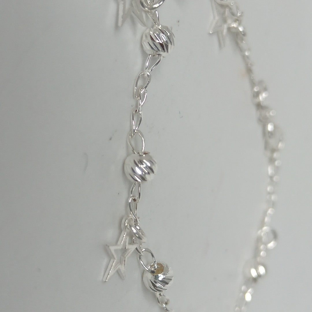 PULSERA TEJIDO ESPECIAL PLATA .925 18 CM 2.7 GR (NUEVO)