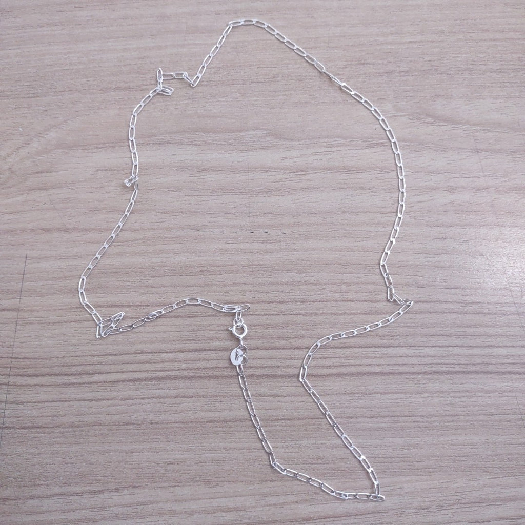 CADENA TEJIDO ESLABONES PLATA .925 55 CM 2.9 GR (NUEVO)