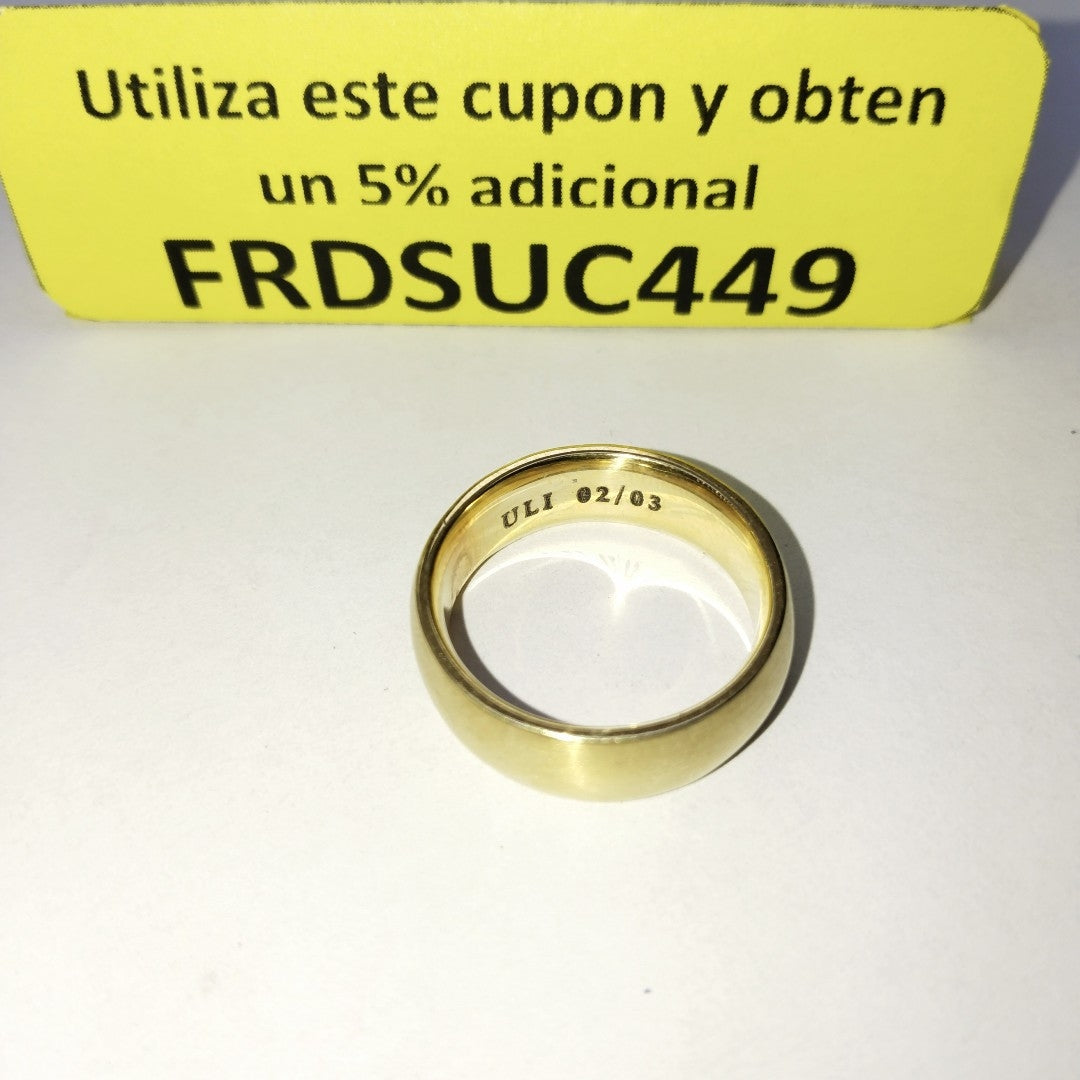 ARGOLLA ORO 14 K 13.4 GRMS (SEMINUEVO)