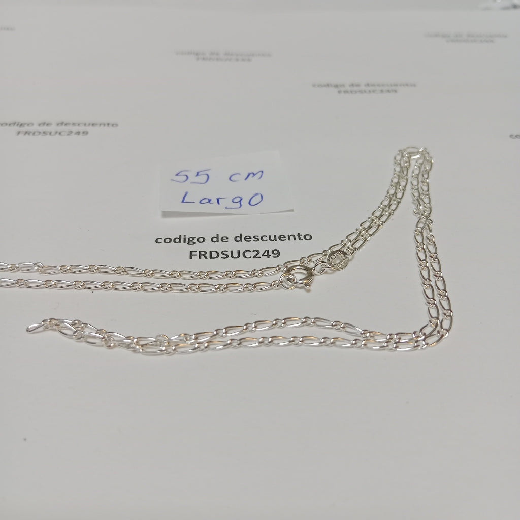 CADENA TEJIDO 1X1 PLATA .925 55 CM 3.3 GR (NUEVO)