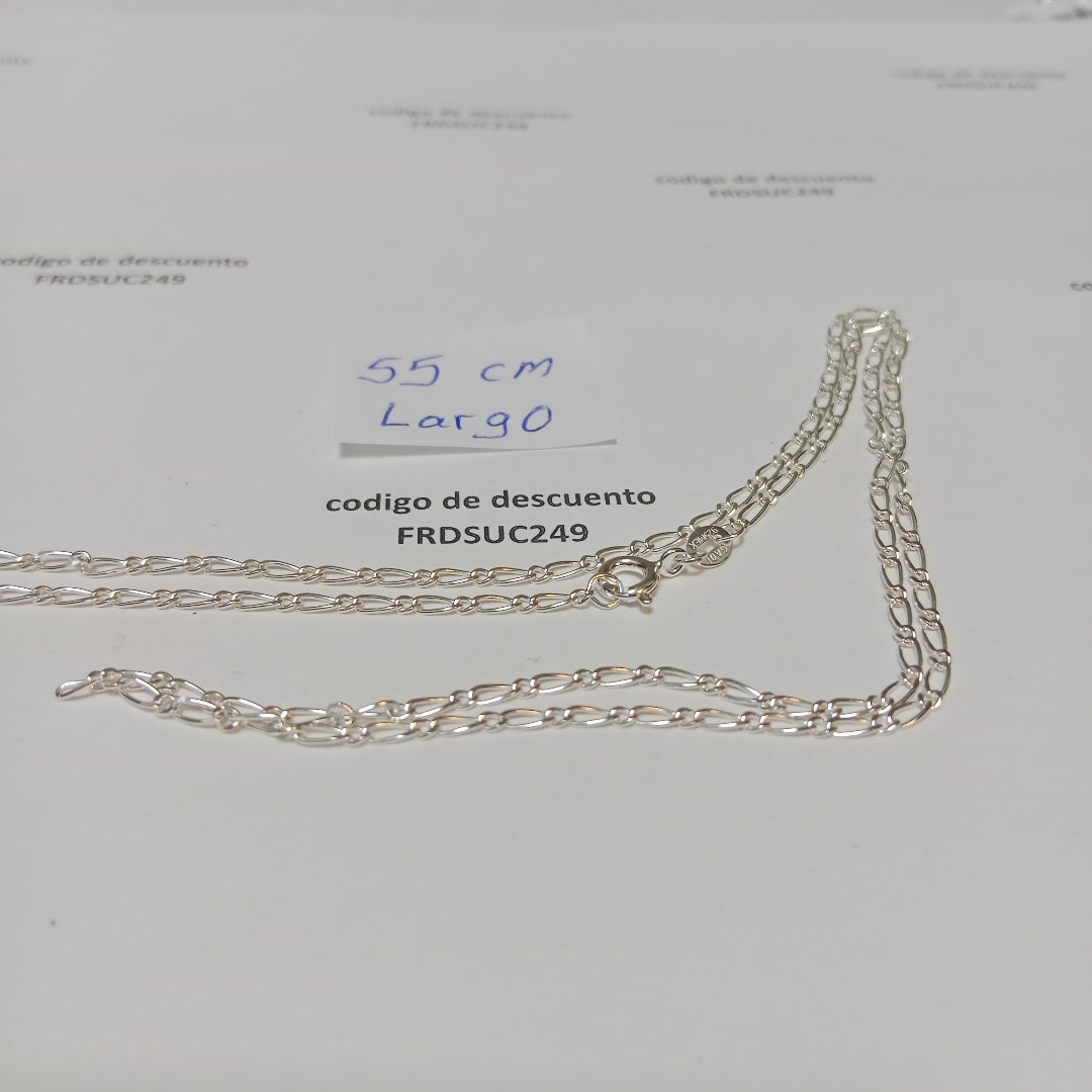 CADENA TEJIDO 1X1 PLATA .925 55 CM 3.3 GR (NUEVO)