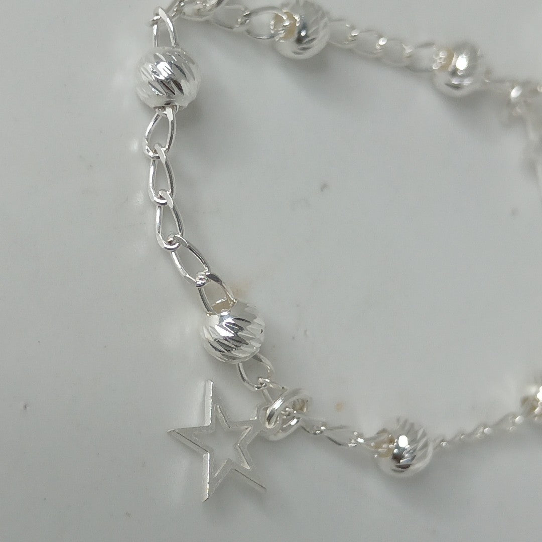 PULSERA TEJIDO ESPECIAL PLATA .925 18 CM 2.8 GR (NUEVO)
