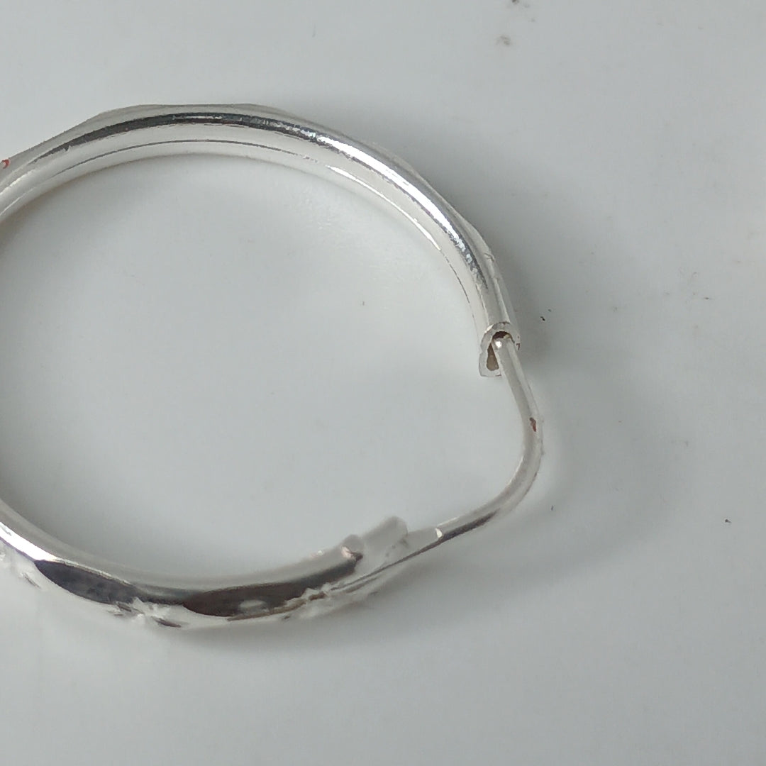 PAR ARRACADAS FACETADA PLATA .925 2.1 GR (NUEVO)