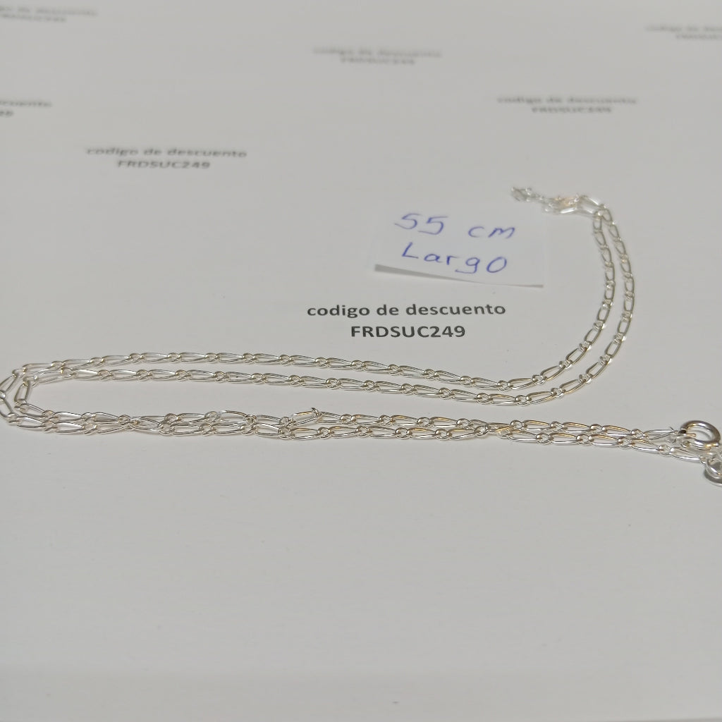 CADENA TEJIDO 1X1 PLATA .925 55 CM 3.2 GR (NUEVO)