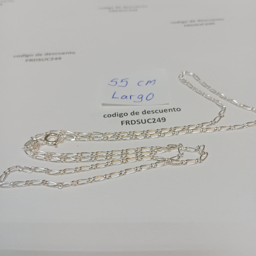 CADENA TEJIDO 1X1 PLATA .925 55 CM 3.3 GR (NUEVO)