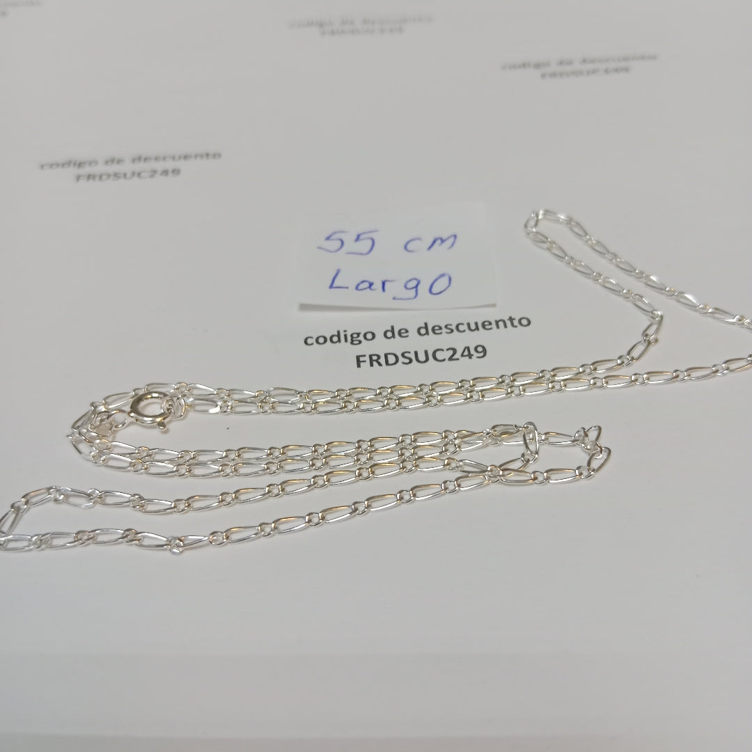 CADENA TEJIDO 1X1 PLATA .925 55 CM 3.3 GR (NUEVO)