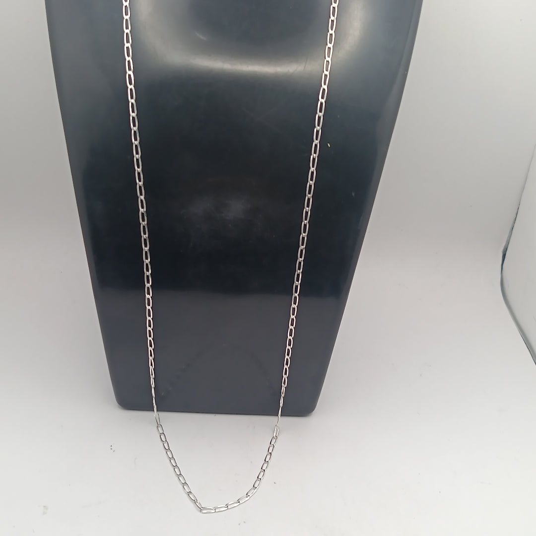 CADENA TEJIDO ESLABONES PLATA .925 60 CM 2.9 GR (NUEVO)