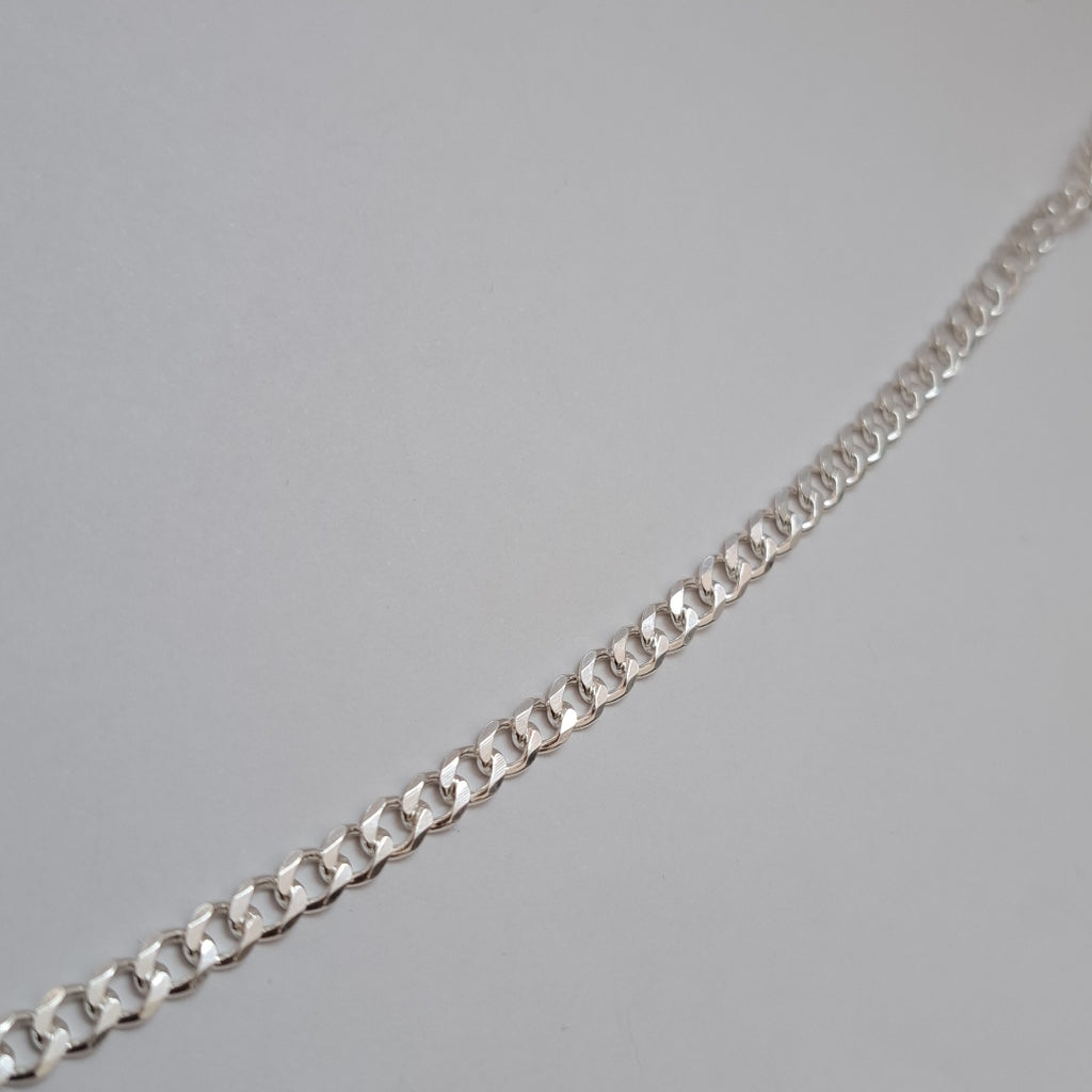 CADENA TEJIDO BARBADO PLATA .925 60 CM 13.7 GR (NUEVO)