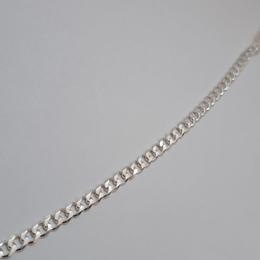 CADENA TEJIDO BARBADO PLATA .925 60 CM 13.7 GR (NUEVO)