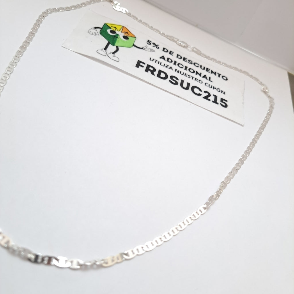 CADENA TEJIDO GUCHI PLATA .925 60 CM 9.7 GR (NUEVO)