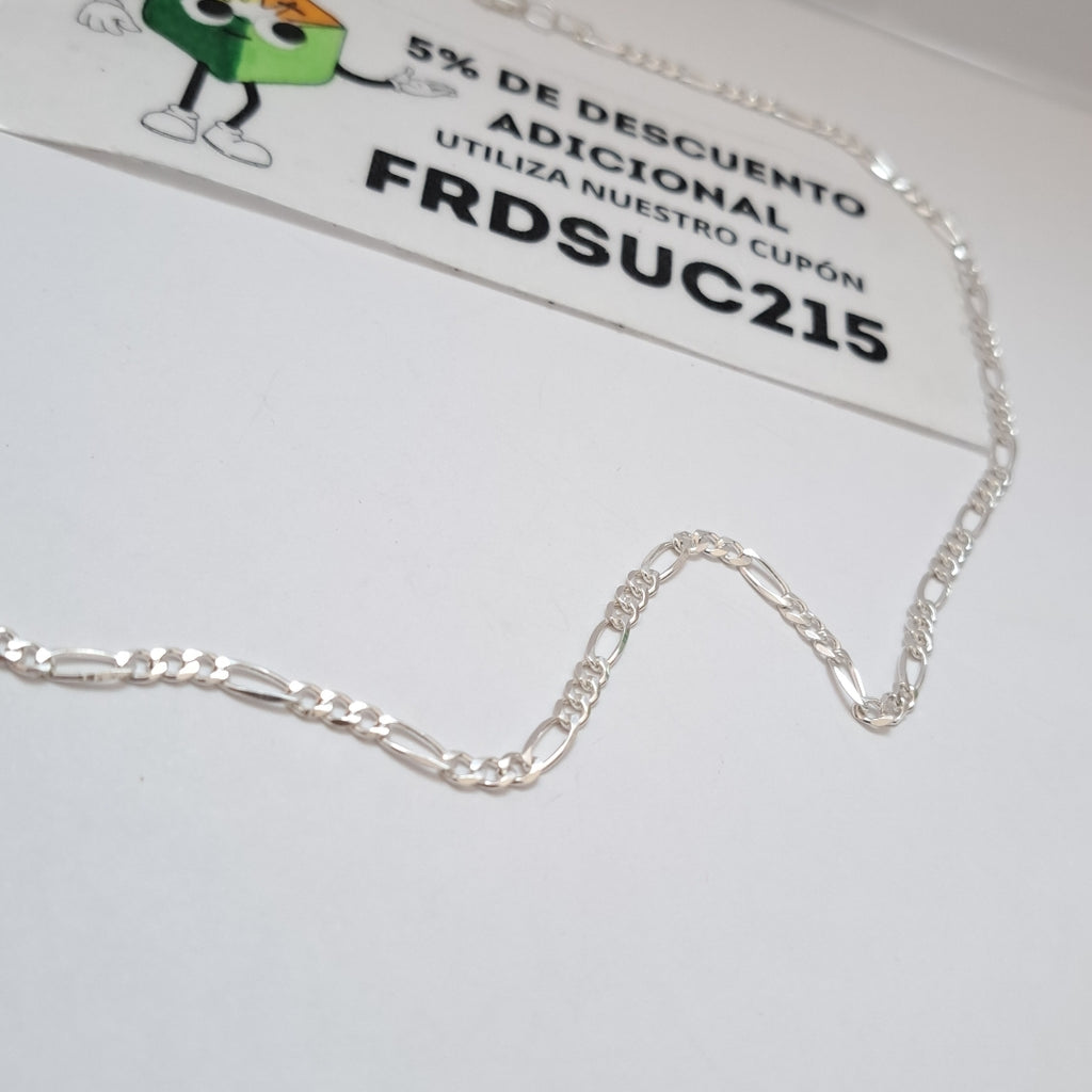 CADENA TEJIDO 3X1 PLATA .925 50 CM 6.9 GR (NUEVO)