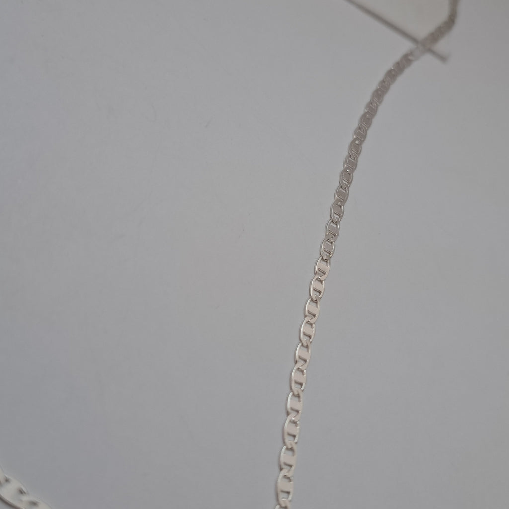 CADENA TEJIDO ESPEJO PLATA .925 55 CM 4 GR (NUEVO)