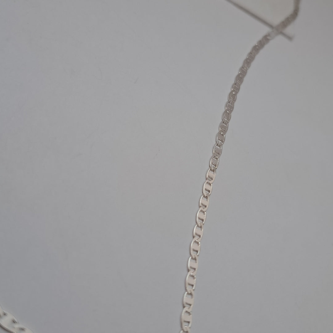 CADENA TEJIDO ESPEJO PLATA .925 55 CM 4 GR (NUEVO)