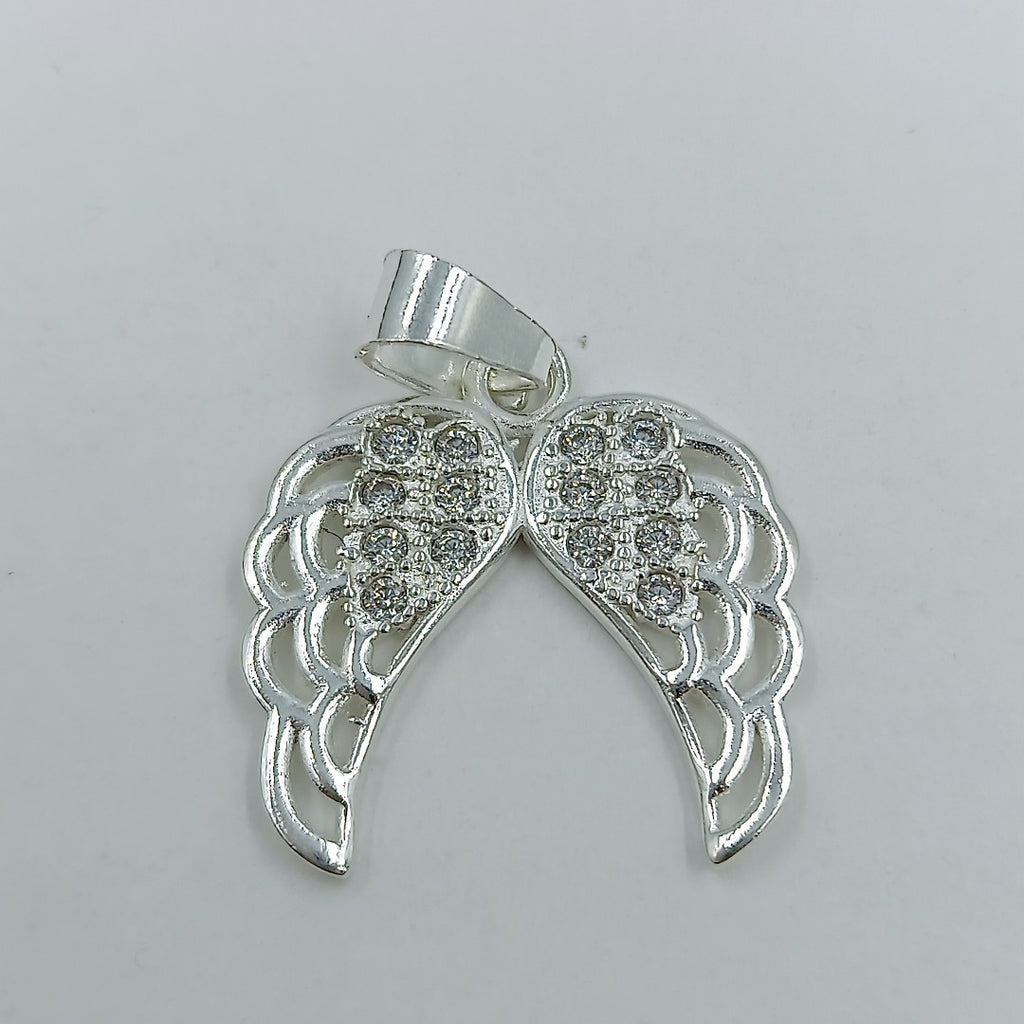 DIJE ALAS C/CIRCONIAS PLATA .925 2.4 GR (NUEVO)