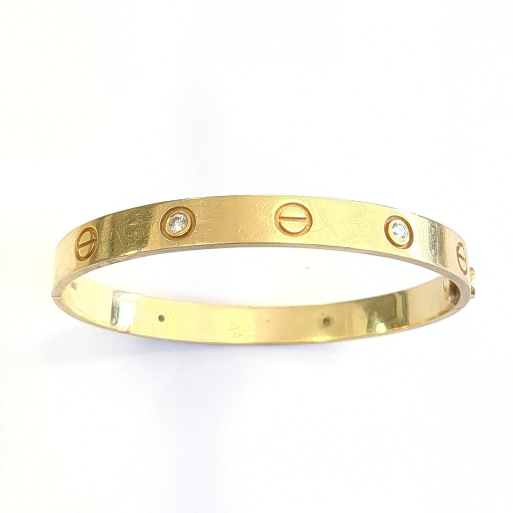 PULSERA RIGIDA ORO 14 K 25.3 GRMS (SEMINUEVO)