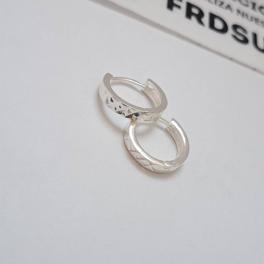 ARRACADAS LABRADAS PLATA .925 3.4 GR (NUEVO)