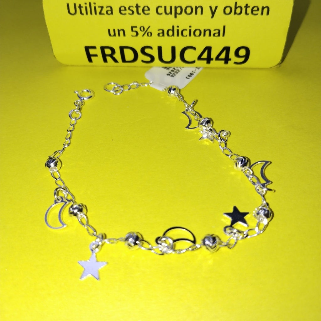 PULSERA TEJIDO TEJIDO ESPECIAL PLATA .925 18 CM 3.1 GR (NUEVO)