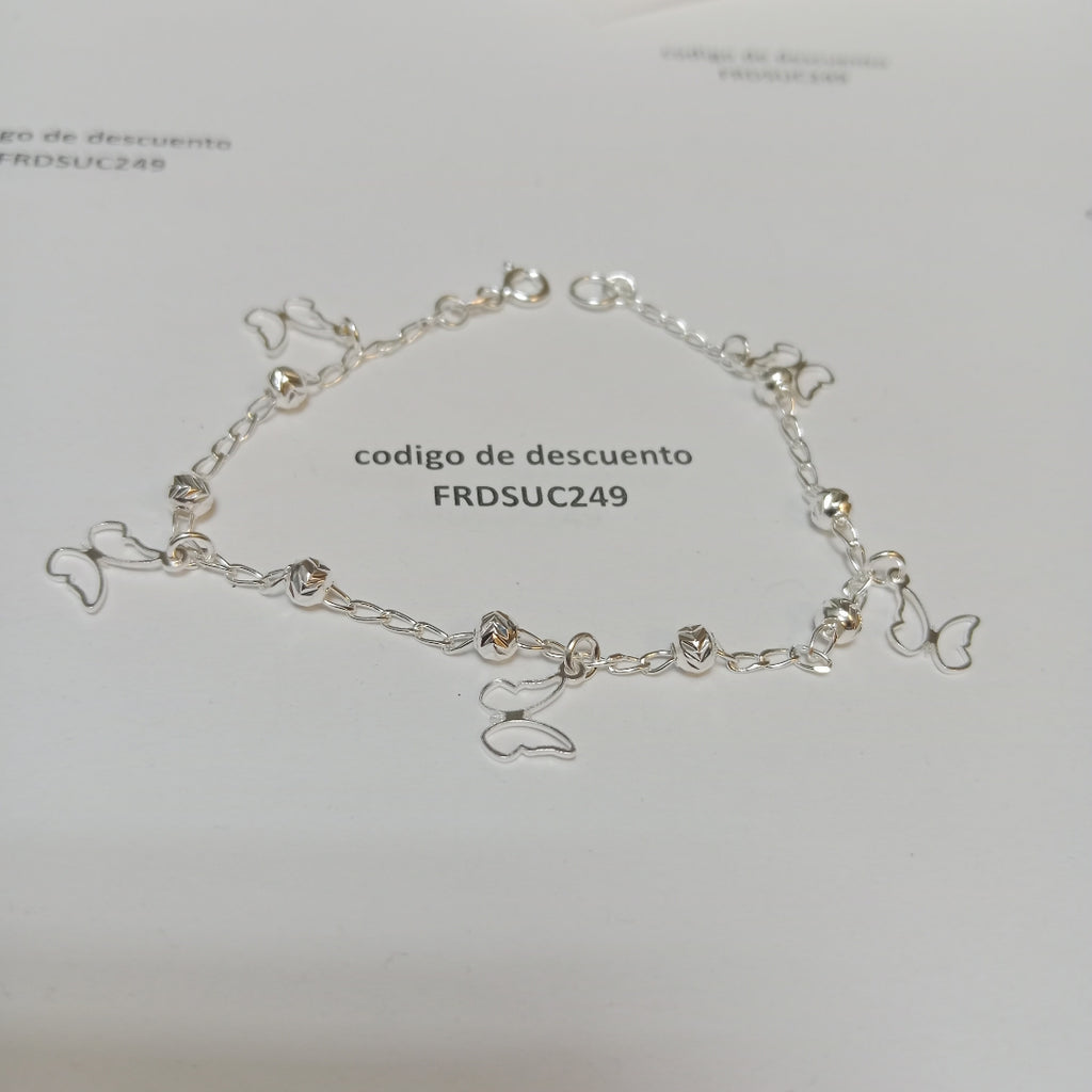 PULSERA TEJIDO ESPECIAL PLATA .925 18 CM 2.9 GR (NUEVO)