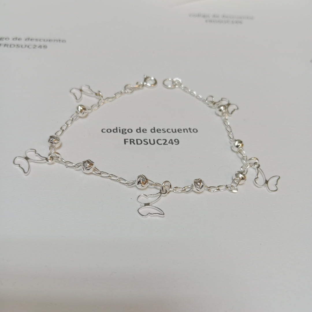 PULSERA TEJIDO ESPECIAL PLATA .925 18 CM 2.9 GR (NUEVO)
