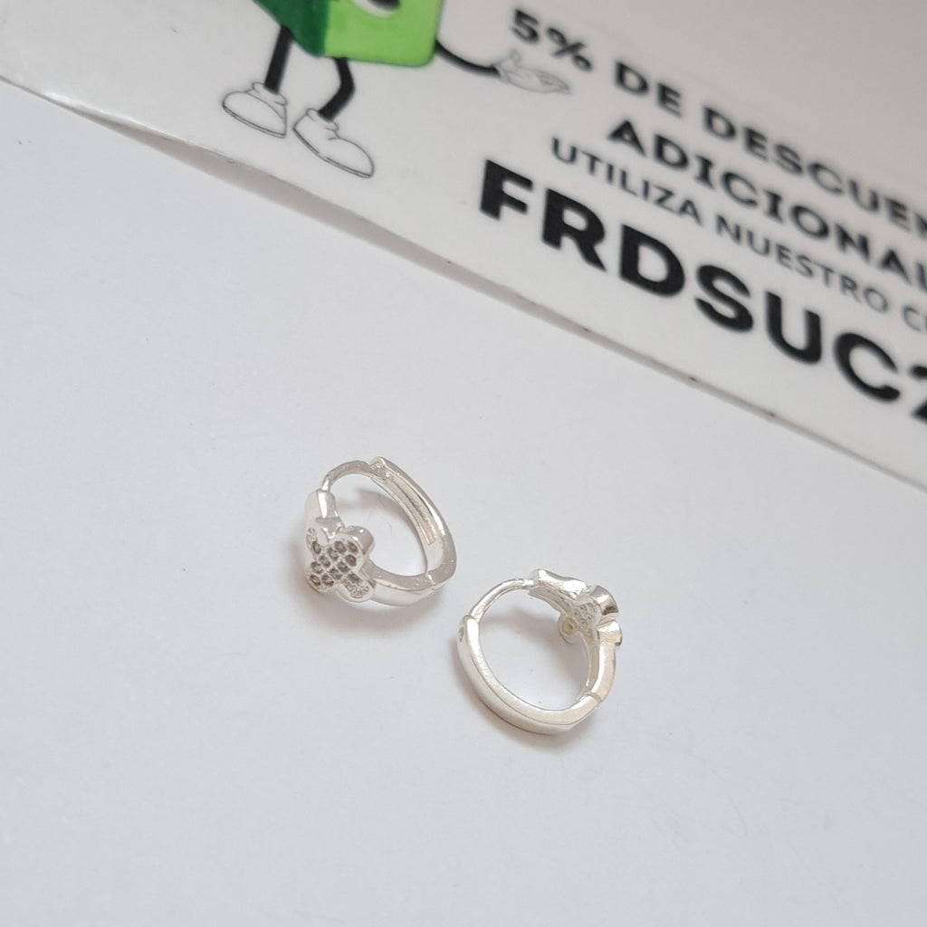 ARRACADAS C/CIRCONIAS PLATA .925 1.9 GR (NUEVO)