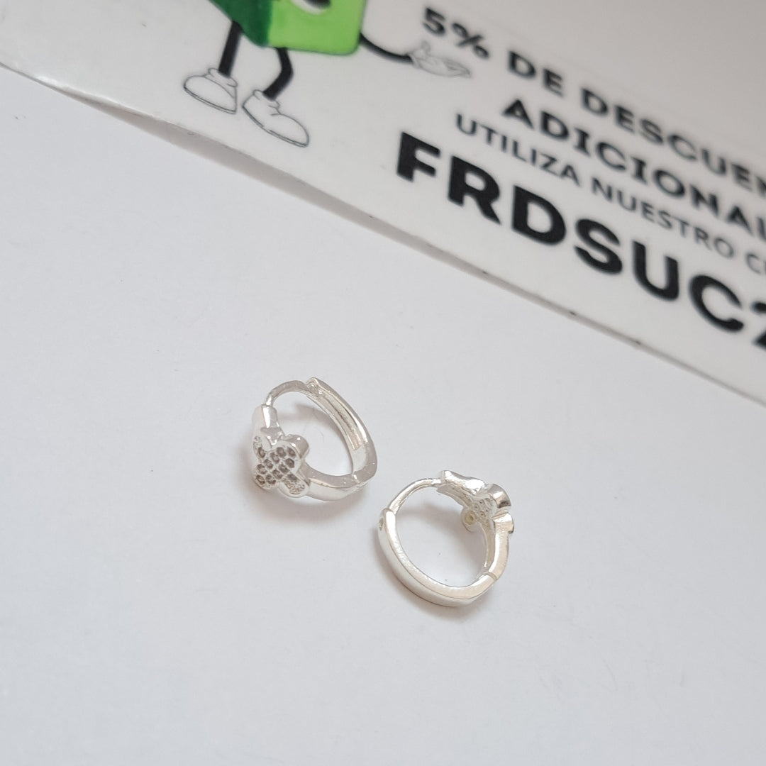 ARRACADAS C/CIRCONIAS PLATA .925 1.9 GR (NUEVO)