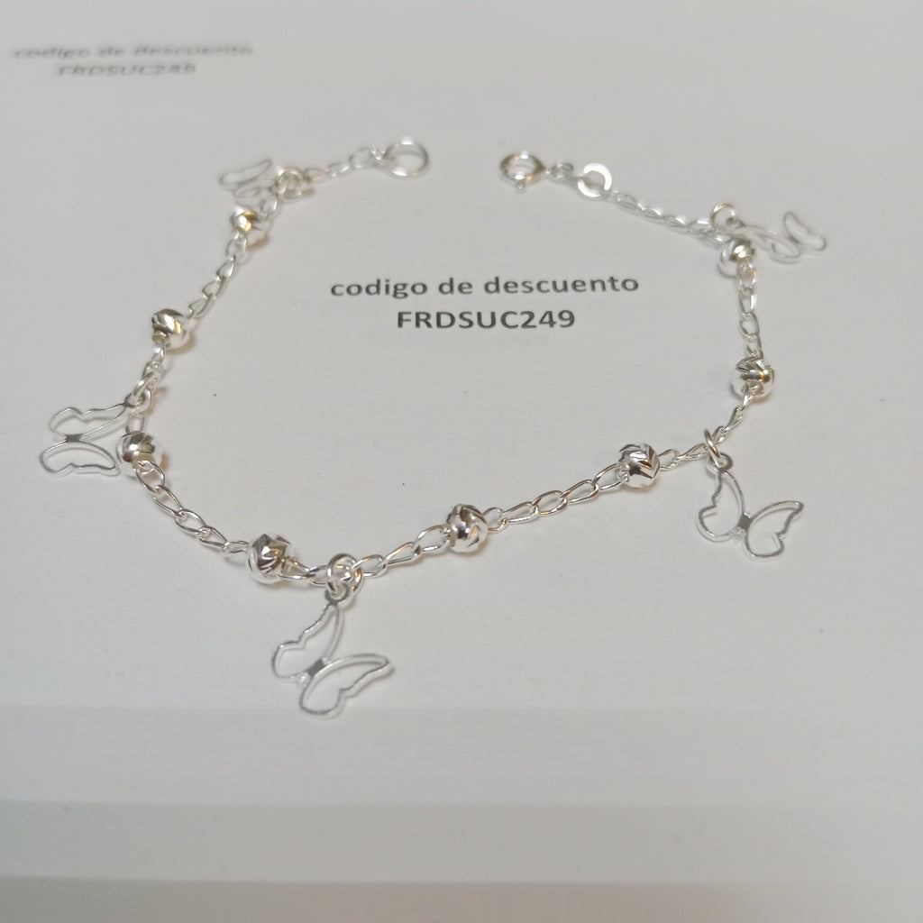 PULSERA TEJIDO ESPECIAL PLATA .925 18 CM 2.8 GR (NUEVO)