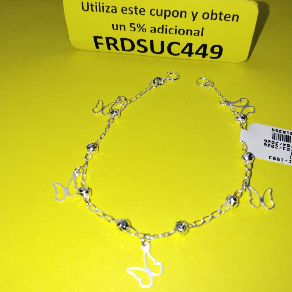 PULSERA TEJIDO ESPECIAL PLATA .925 18 CM 2.8 GR (NUEVO)