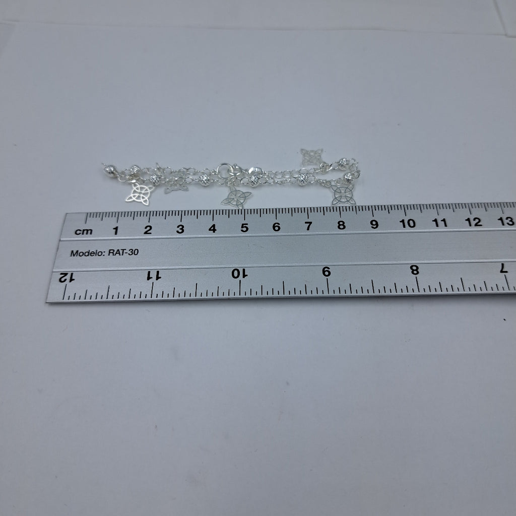 PULSERA TEJIDO ESPECIAL PLATA .925 18 CM 3.2 GR (NUEVO)
