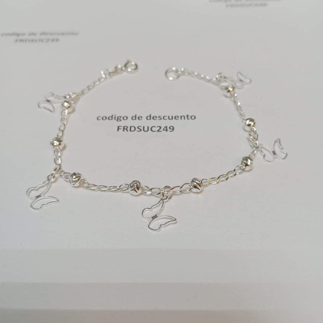 PULSERA TEJIDO ESPECIAL PLATA .925 18 CM 2.9 GR (NUEVO)