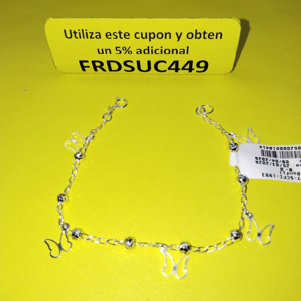 PULSERA TEJIDO ESPECIAL PLATA .925 18 CM 2.9 GR (NUEVO)