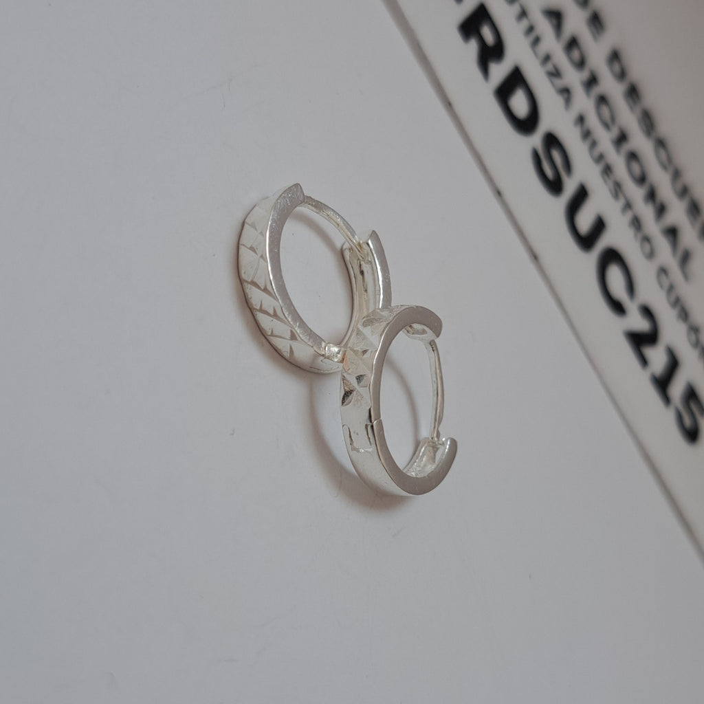 ARRACADAS LABRADAS PLATA .925 3.4 GR (NUEVO)