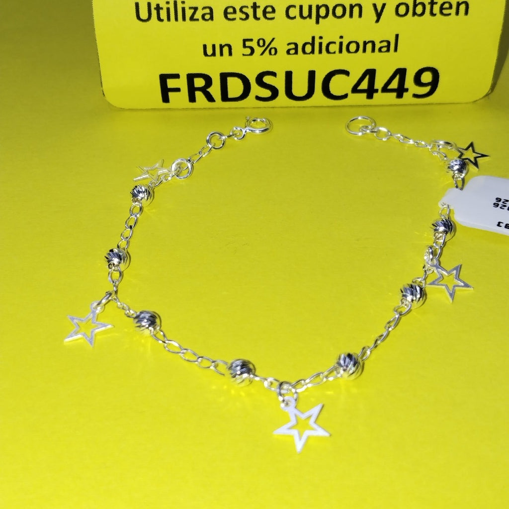 PULSERA TEJIDO ESPECIAL PLATA .925 18 CM 2.7 GR (NUEVO)