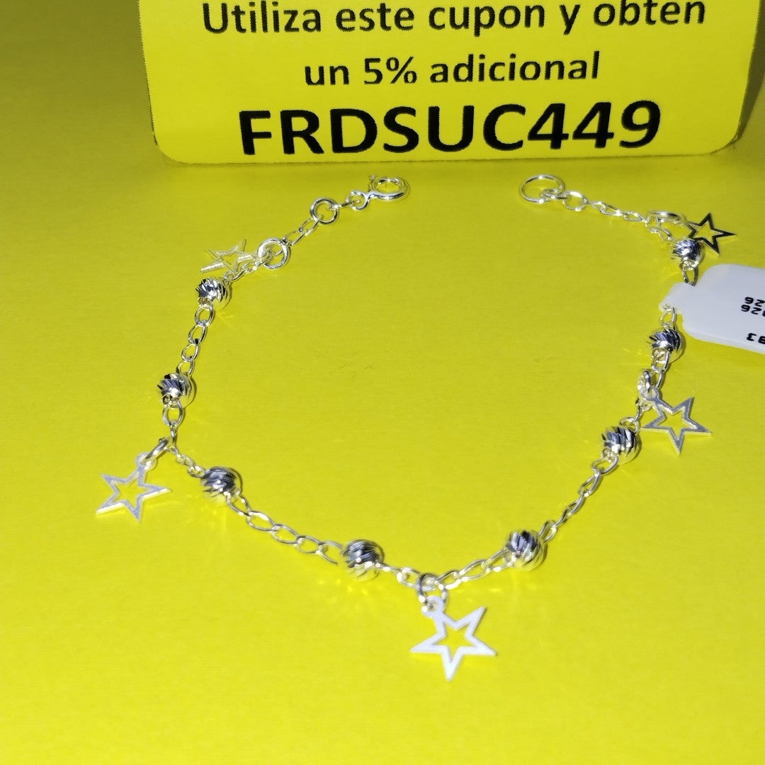 PULSERA TEJIDO ESPECIAL PLATA .925 18 CM 2.7 GR (NUEVO)