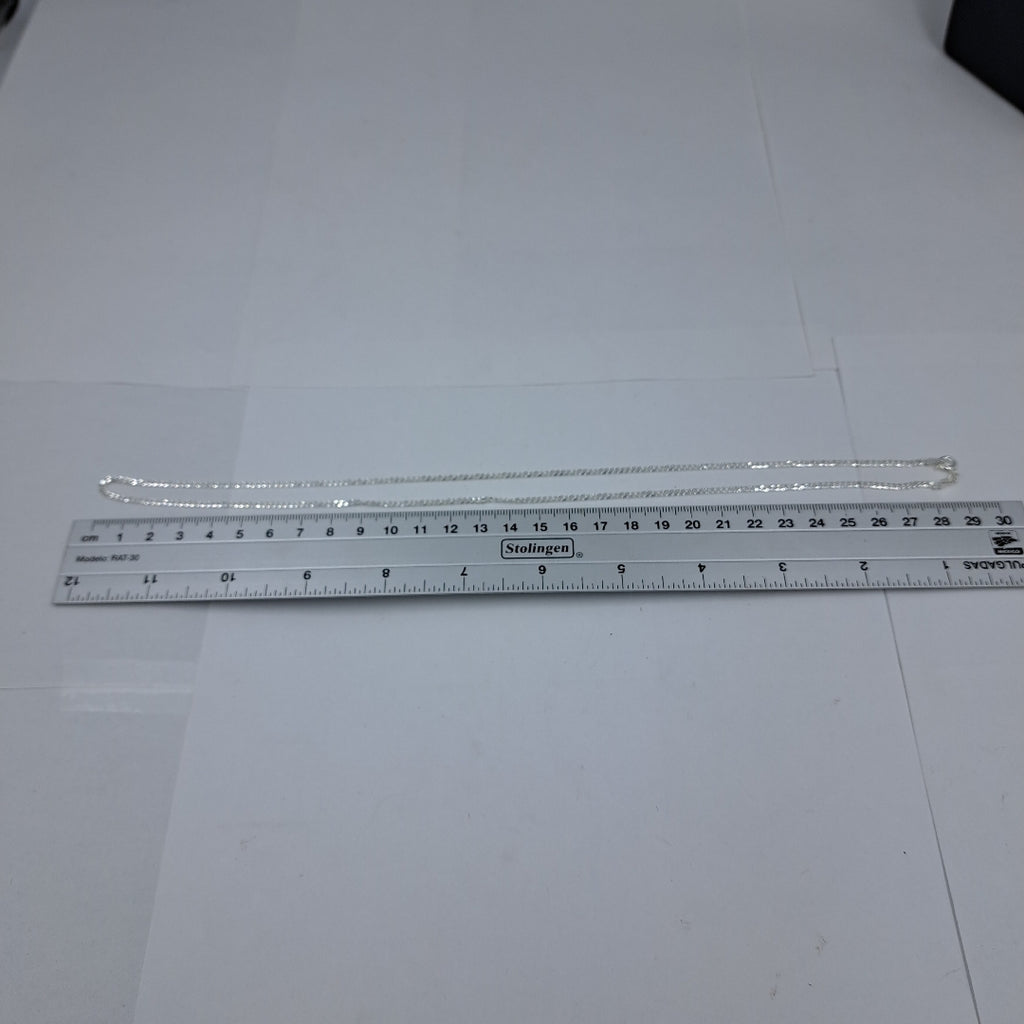CADENA TEJIDO BARBADO PLATA .925 60 CM 5.5 GR (NUEVO)